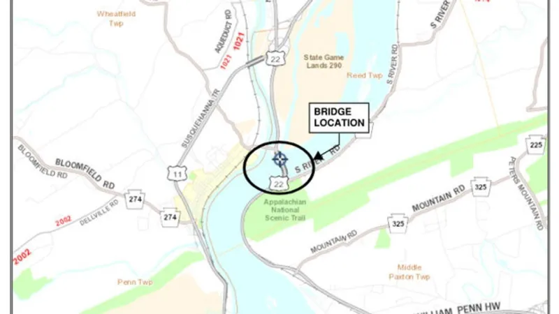 Drivers on Route 22/322 could face slowdowns as bridge work begins Monday