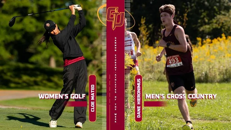 Mateo, Hieronimus Named Gannon Student-Athletes of the Week