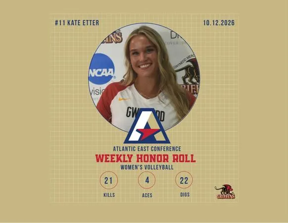 Etter Entertains Fourth Straight AEC Women's Volleyball Weekly Honor Roll Appearance