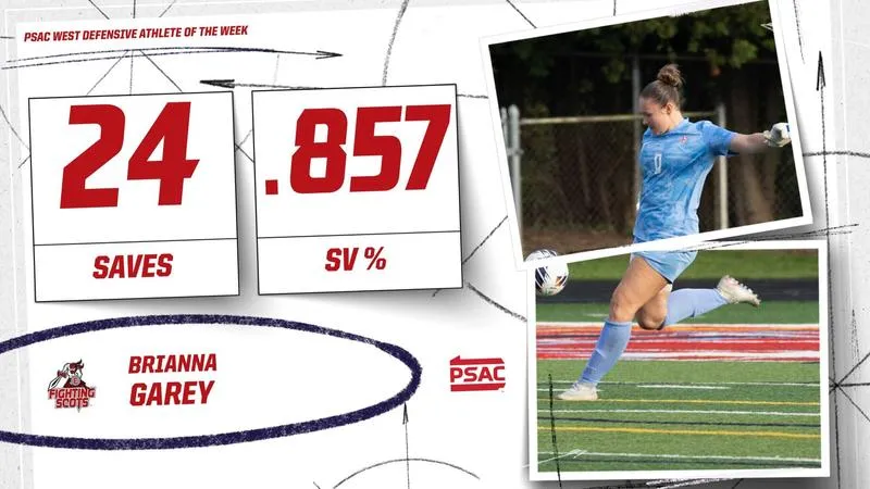 Garey Named PSAC West Defensive Athlete of the Week