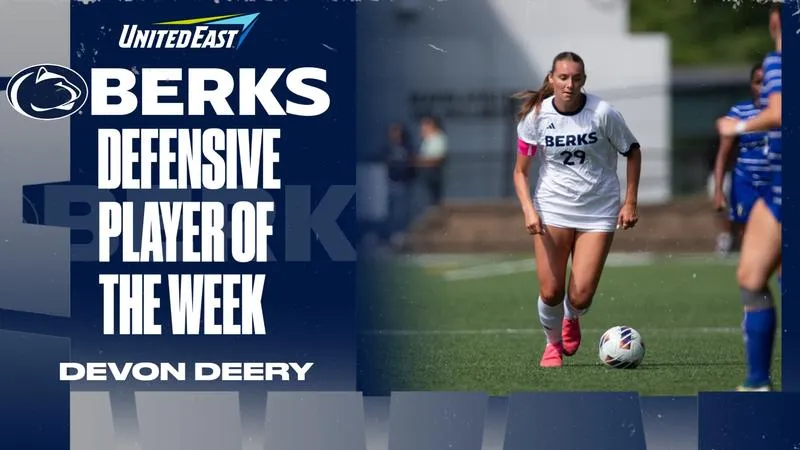 Deery Garners United East Weekly Award