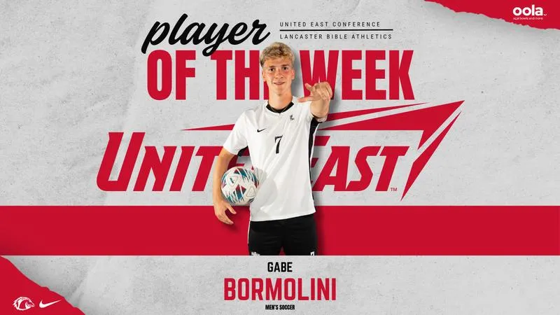 Bormolini Tabbed United East Offensive Player of the Week