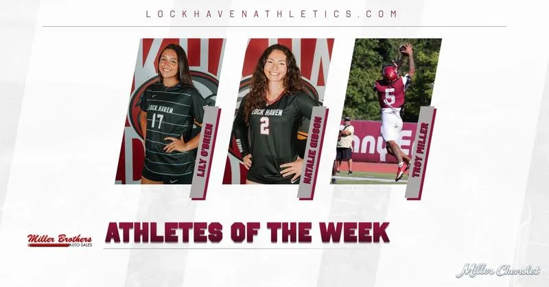 LockHavenAthletics.com Athletes of the Week (Week 5)