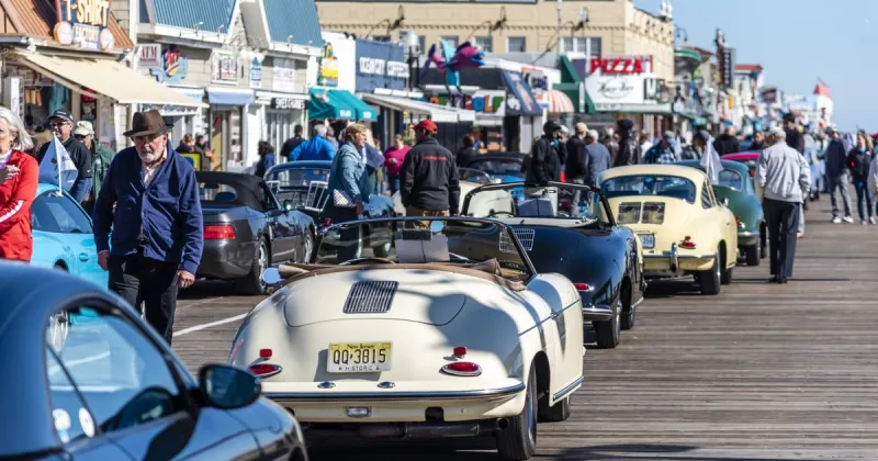 350+ Porsches spanning 70 years will line the Ocean City Boardwalk this weekend