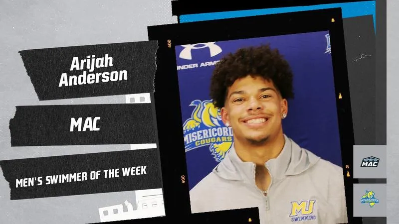 Anderson Named MAC Swimmer of the Week