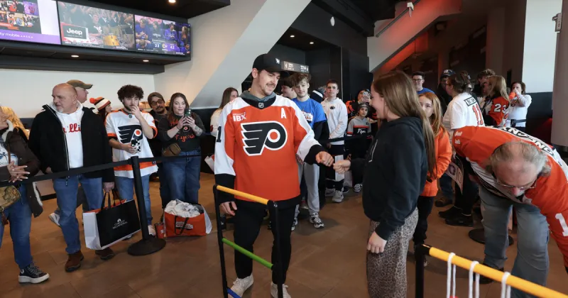 Play games with Flyers players, take a shot on goal and ride a Ferris wheel at 50th anniversary Carnival