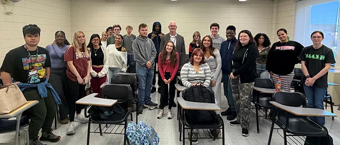 County Commissioner Visits ESU Political Science Class