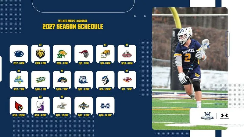 Wilkes Men's Lacrosse 2027 Schedule Release