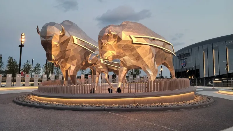 Lancaster company behind sculptures at new Buffalo Bills stadium talks about process