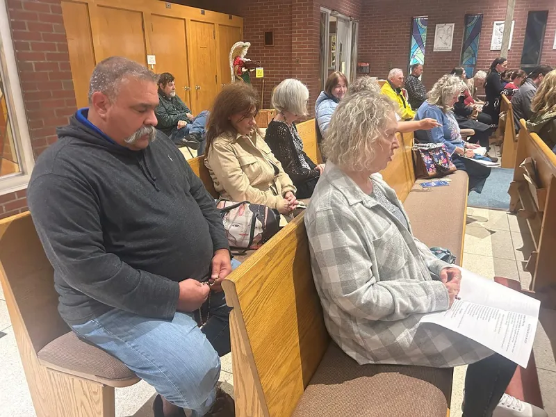 Faithful gather for annual Rosary Novena in new location