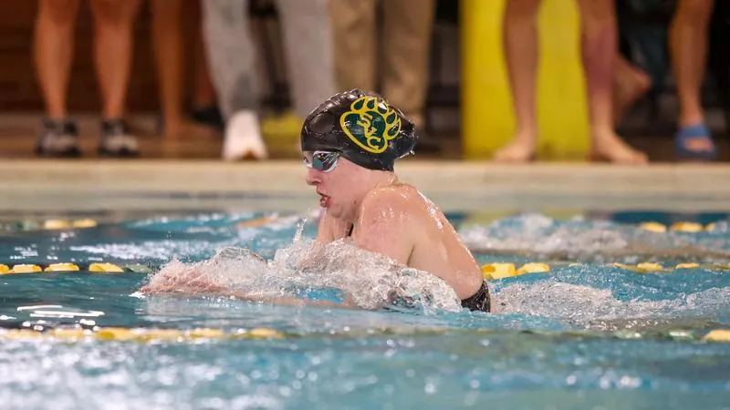 Women's swimming opens season with four first place finishes at Mount Union