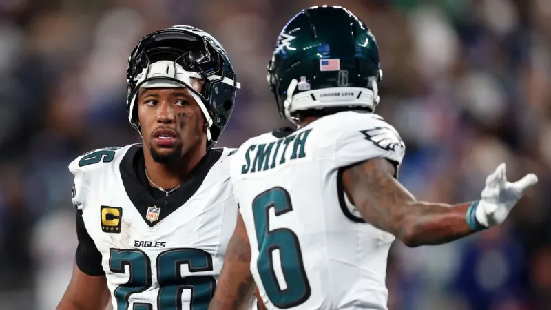 Eagles' Saquon Barkley ruled out; DeVonta Smith to return