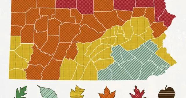 Report: Peak fall foliage colors this week in Pennsylvania