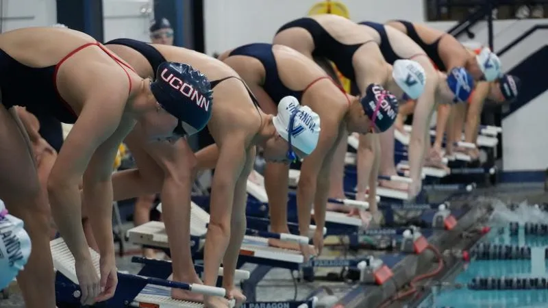 Women's Swimming & Diving fall to UConn in Season Opener