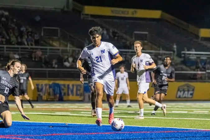 Men's Soccer Earns Road Conference Win over Hood, 2-1
