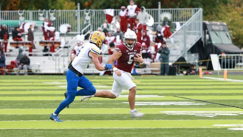 Football Blanks Widener in Blue-Route Battle