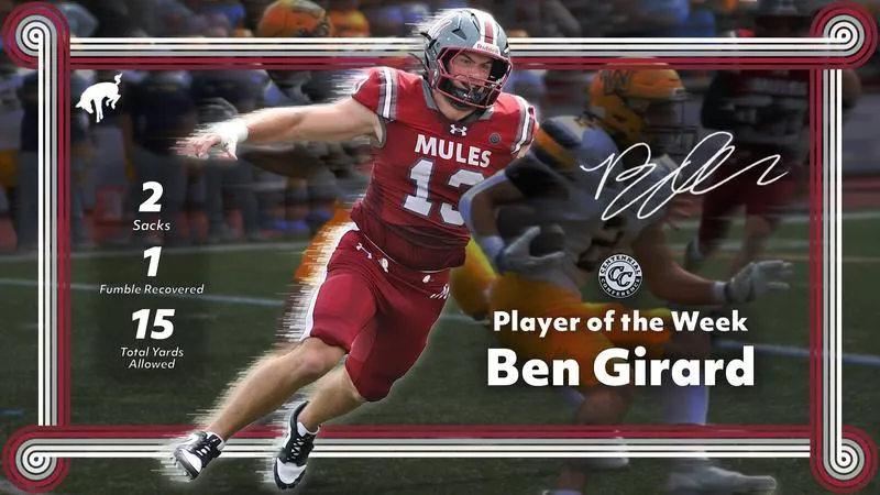 Girard Named Player of the Week