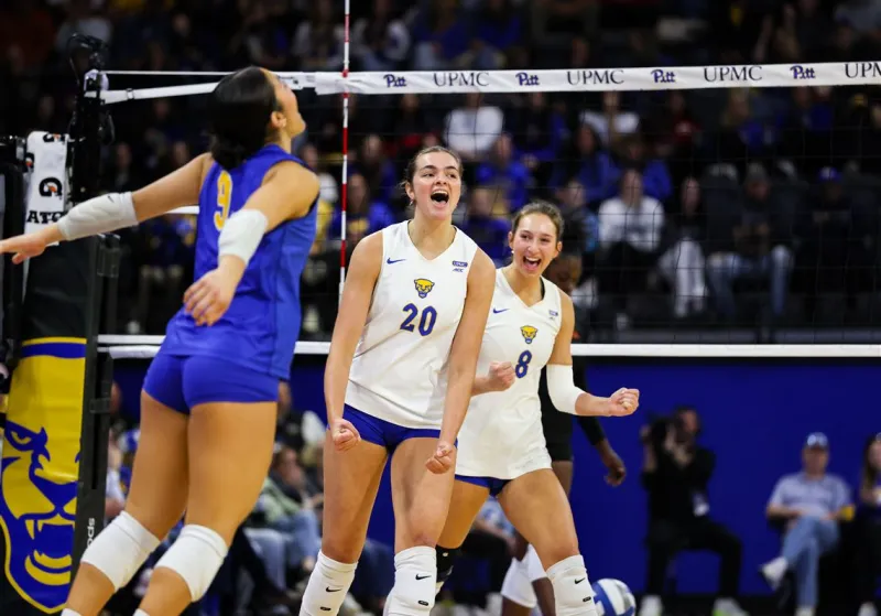 Pitt volleyball cruises to a home win against Miami