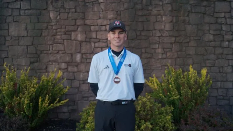 Vinge earns medalist honors as IUP finishes third at PSAC Championships