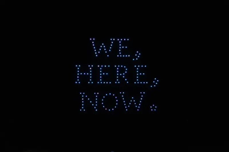 College Marks Public Launch of We, Here, Now. Comprehensive Campaign with Drone Show over Homecoming Weekend