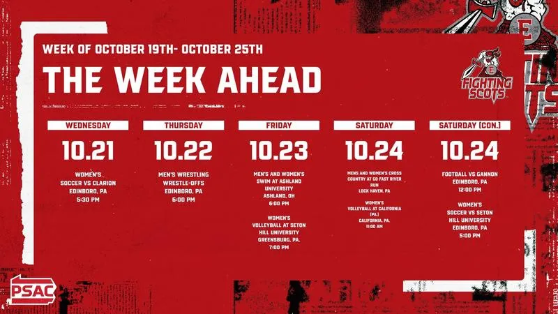 The Week Ahead in Edinboro Athletics