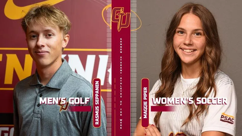 Seppanen, Piper Named Gannon Athletes of the Week