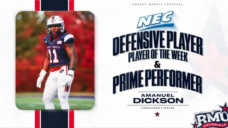 Record-Setting Performance Earns Dickson Weekly Honors