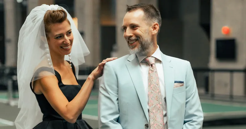 A Playful, Sporty-Chic Wedding at Ballers in Fishtown