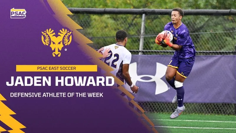 Howard Named PSAC East Defensive Athlete of the Week