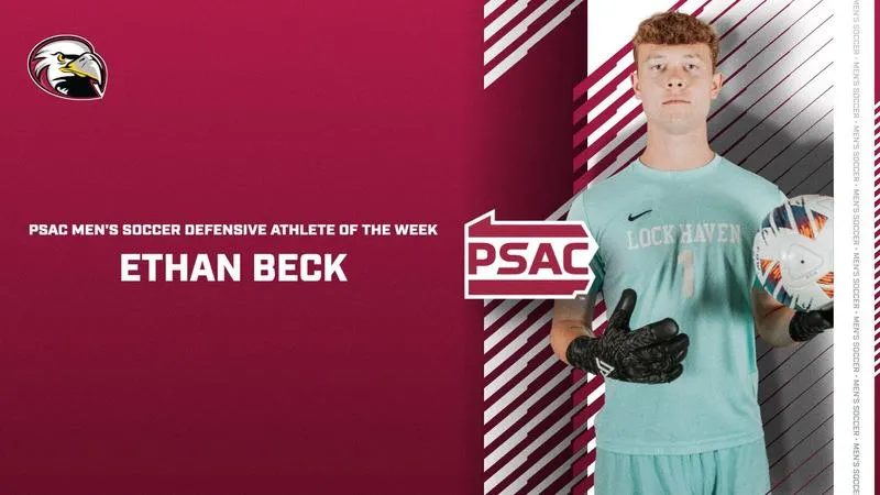 Beck earns PSAC West Defensive Athlete of the Week honors