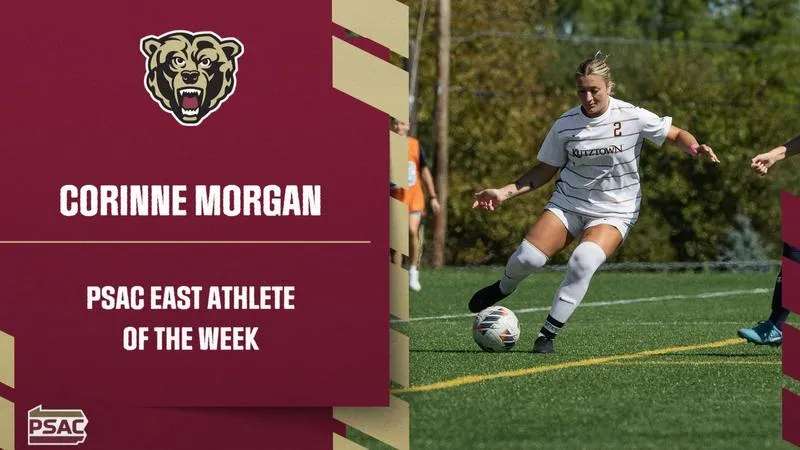 Corinne Morgan earns PSAC East Athlete of the Week Honor
