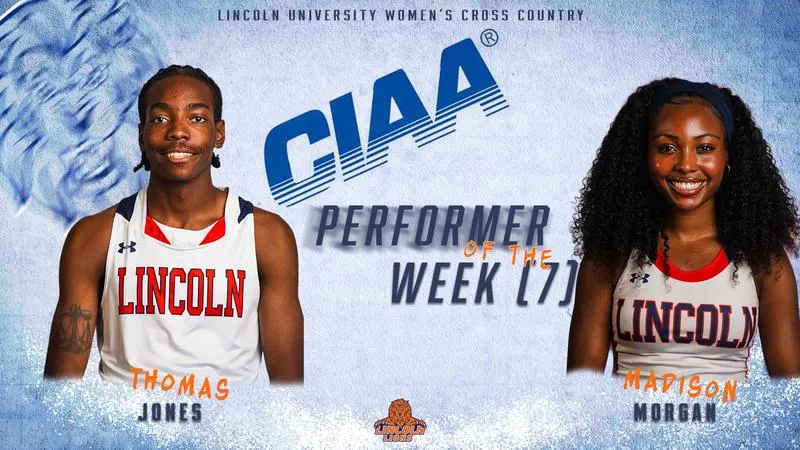 Jones and Morgan Earn CIAA Cross Country Weekly Honors