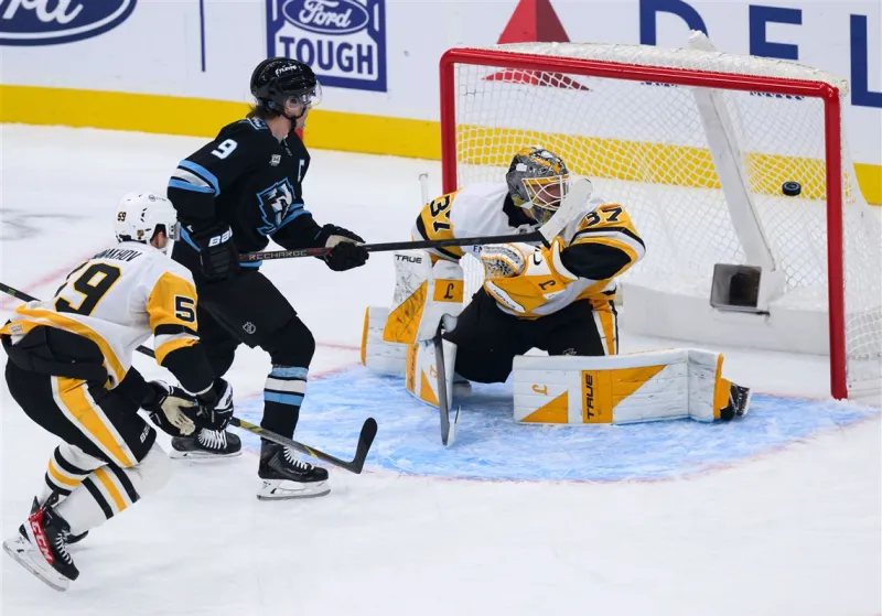 The Mammoth send the Penguins to their fourth straight loss on a revealing road trip