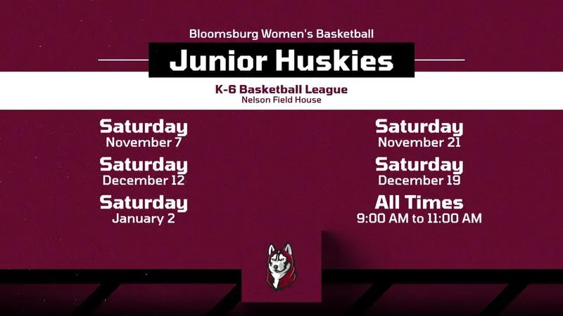 Women's Basketball Announces Registration For "Junior Huskies" Elementary Basketball League
