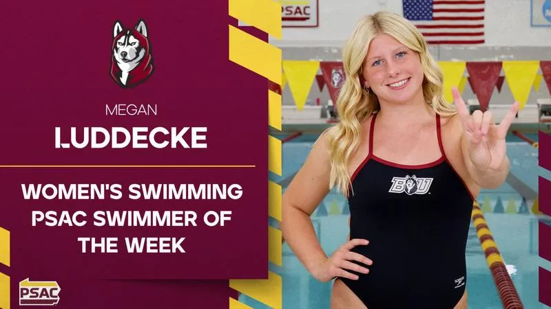 Luddecke Named PSAC Swimmer of the Week