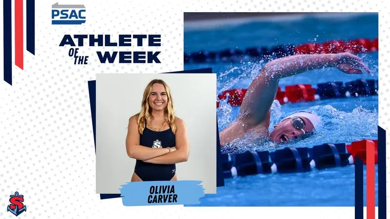 Olivia Carver named PSAC Women's Swimming Co-Athlete of the Week