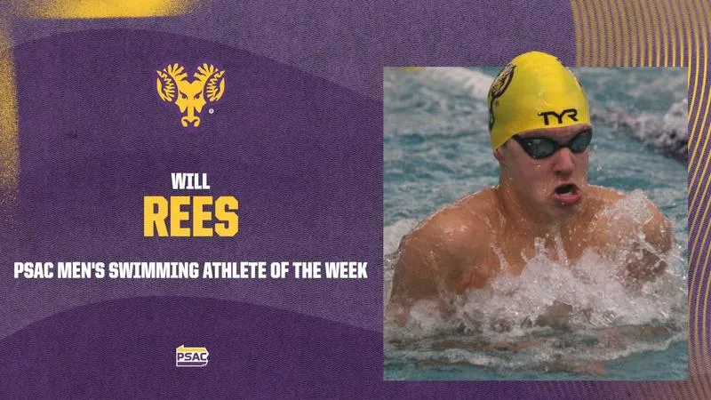 West Chester Swimmer Will Rees Named PSAC Male Swimming Athlete of the Week