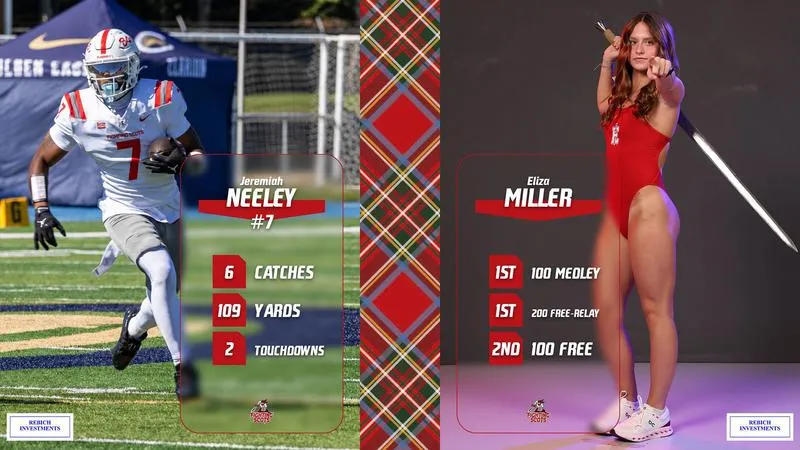 Miller and Neeley Named Fighting Scots of the Week