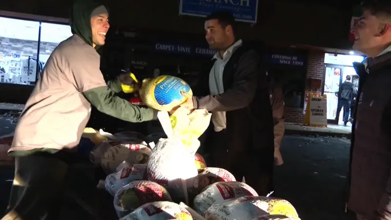Friends help feed over 300 families ahead of the holiday with turkey giveaways