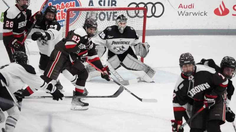 No. 8 Men's Hockey Edged by Brown, 3-2, In 36th Mayor's Cup