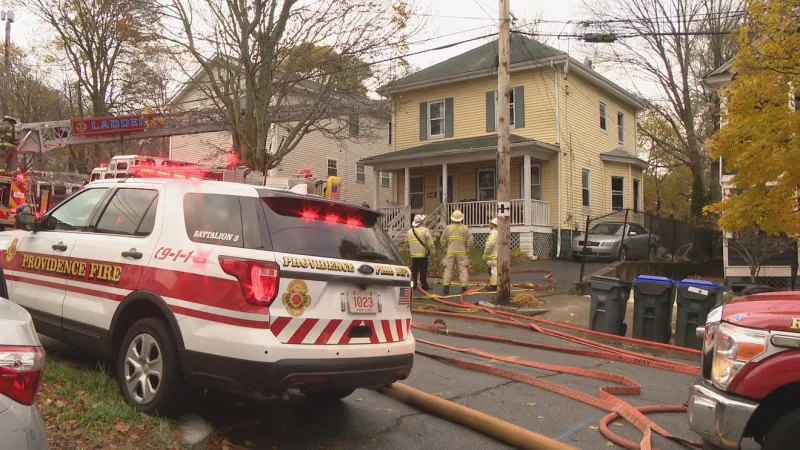 Person hospitalized following house fire in Providence