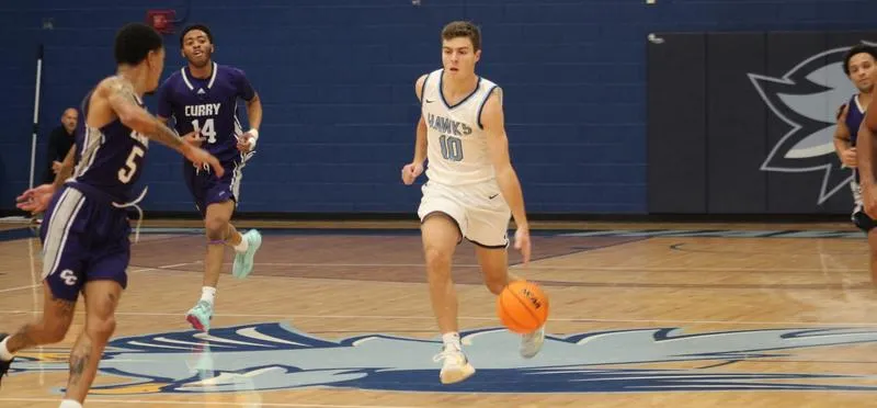 Men's Basketball: Hawks Take the Win in Game Against Curry