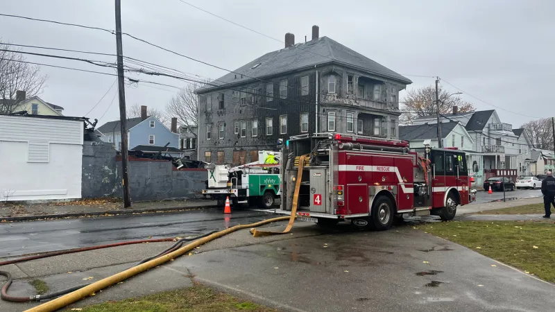 New Bedford building collapses after overnight fire