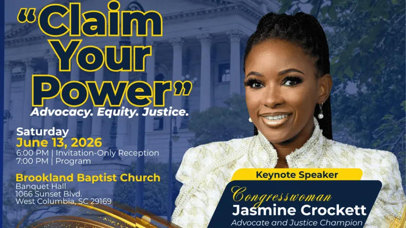 U.S. Rep. Jasmine Crockett to keynote SC NAACP Freedom Fund Celebration
