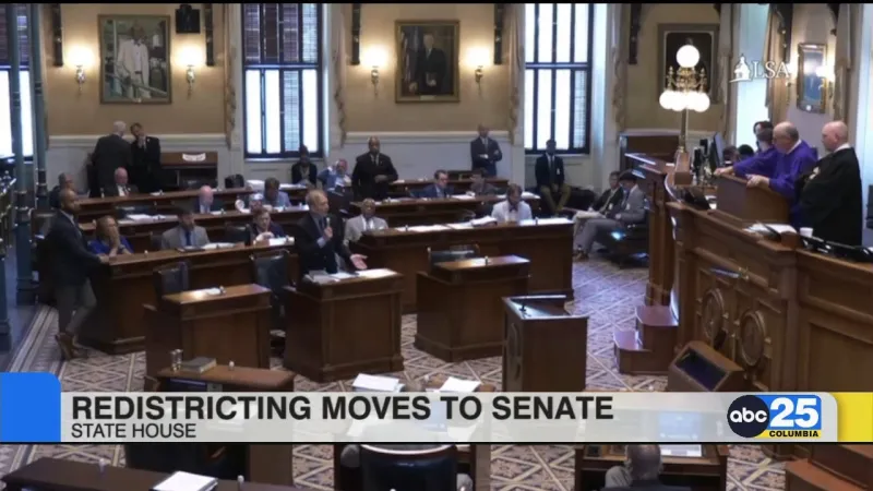 SC Senate begins redistricting debate and adjourns early evening, as Dems, ACLU push back