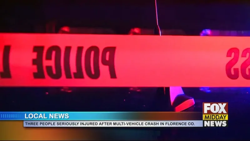 Three People Seriously Injured Following Multi-Vehicle Crash