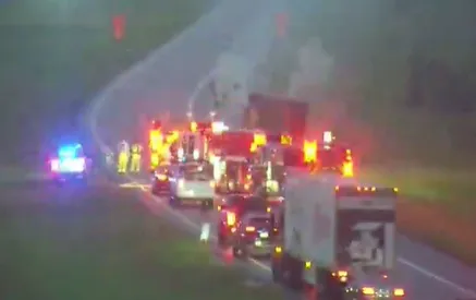 UPDATE: Right lane closed from vehicle fire on I-20 West at MM103 in Kershaw Co.