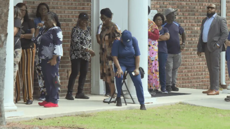 Thousands turn out for early voting across the state as senate rejects re-drawn map