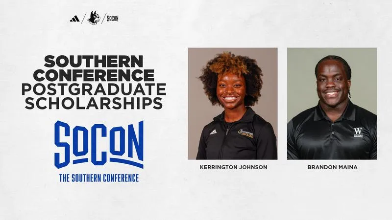Johnson and Maina Named Southern Conference Graduate Scholars