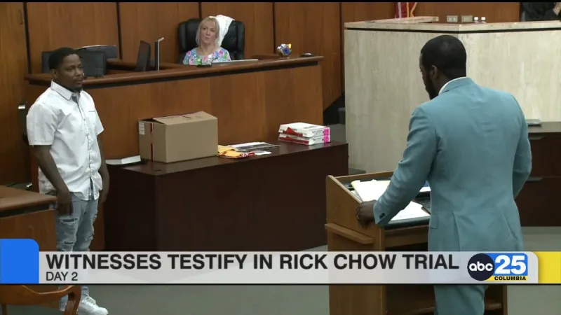 Witnesses testify in day 2 of Rick Chow trial
